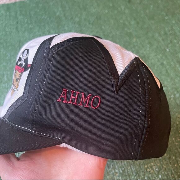 Vintage 90s Shark Tooth Wylie Pirates Adjustable Hat Cap - Picture 8 of 9